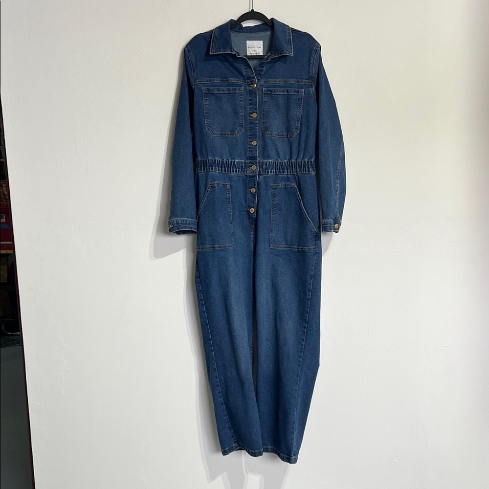 Celebrity Pink Women's Dark Blue Denim Overalls